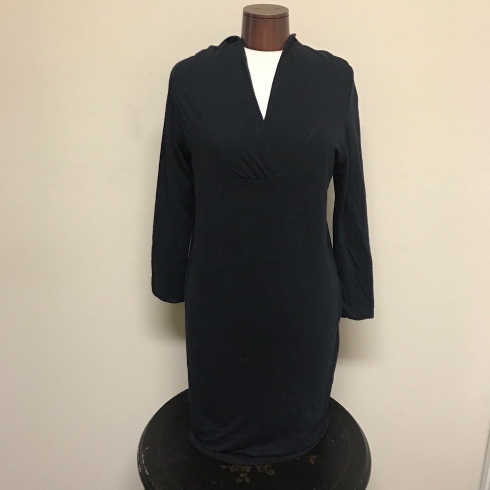 James Perse Long sleeve Hoodie T- shirt dress